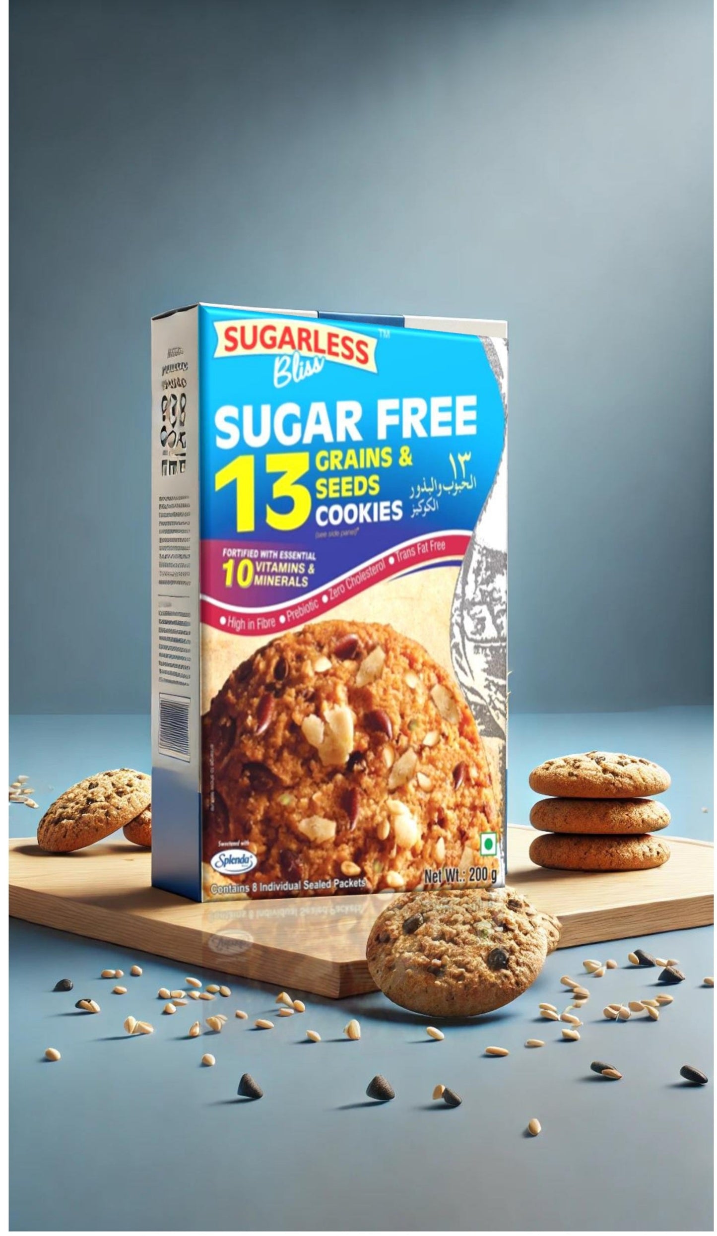 Sugar-Free Multi-Grain Cookies | High Fiber & No Added Sugar