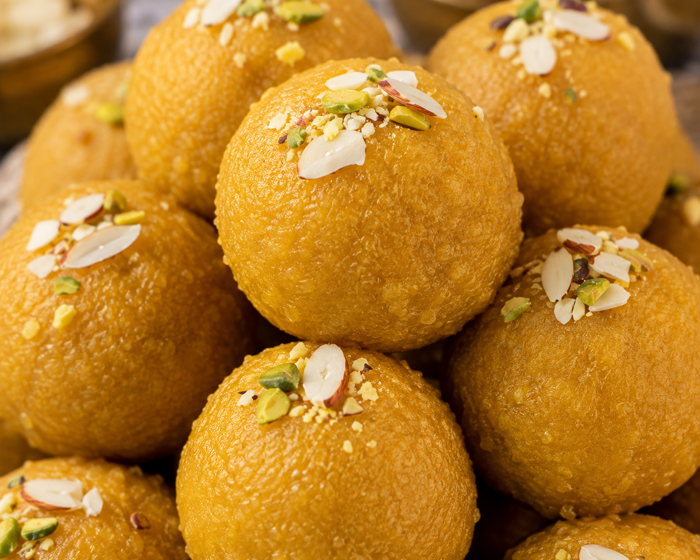Besan Laddoo Traditional Indian Sweet with Sugar | 500g | Sugarless Bliss