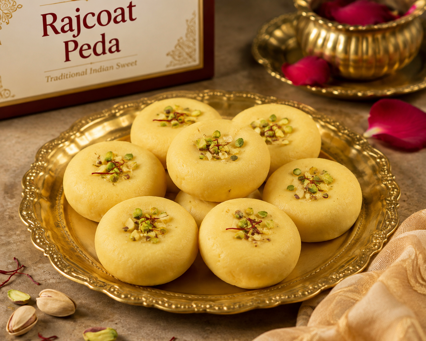 Sugar Rajcoat Peda Traditional Indian Sweet | Sugarless Bliss