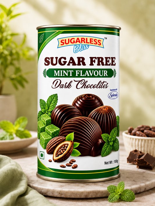 Sugar Free Dark Chocolite - Mint Delight | Sugarless Bliss