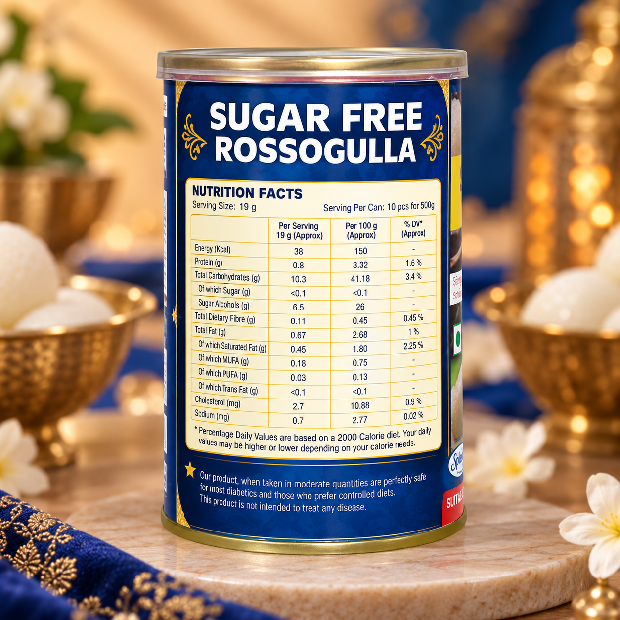Sugar Free Rossogulla Balls (500)g | Sugarless Bliss