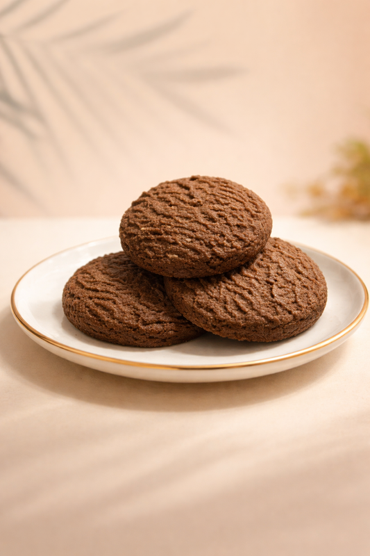 Sugar Free Shortbread | 100% Cow Butter- Espresso Chocolate-(100)g | Sugarless Bliss