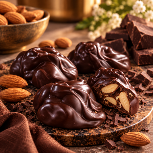 Sugar Free Almond Rock Dark Chocolate (250)g | Sugarless Bliss