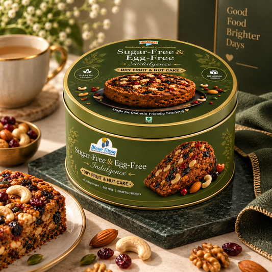 Sugar Free, Eggless Nut & Fruit Global Cake | 500gm | (International)