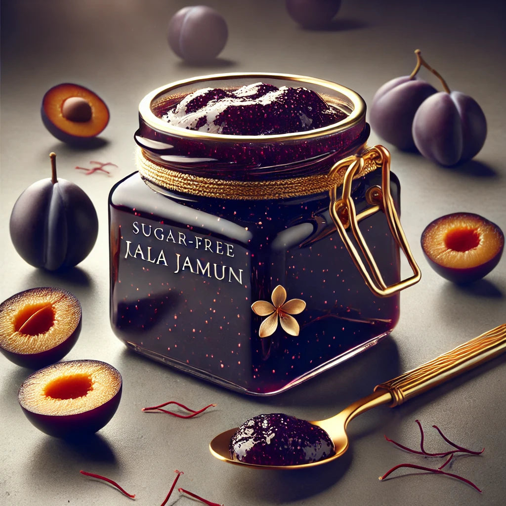 Sugar Free Kala Jamun Jam | Rich in Fiber,Splenda Sweetened