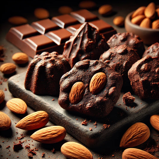 Sugar-Free Almond Rock Dark Chocolate | Sweetened with Splenda- 250g