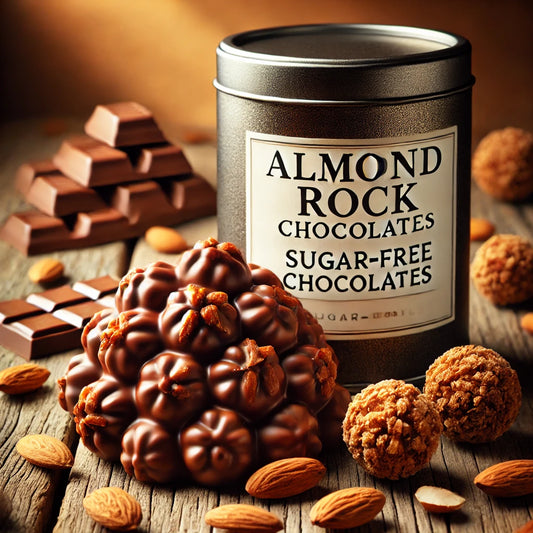 Sugar-Free Almond Rock Dark Chocolate | Sweetened with Splenda - 500g