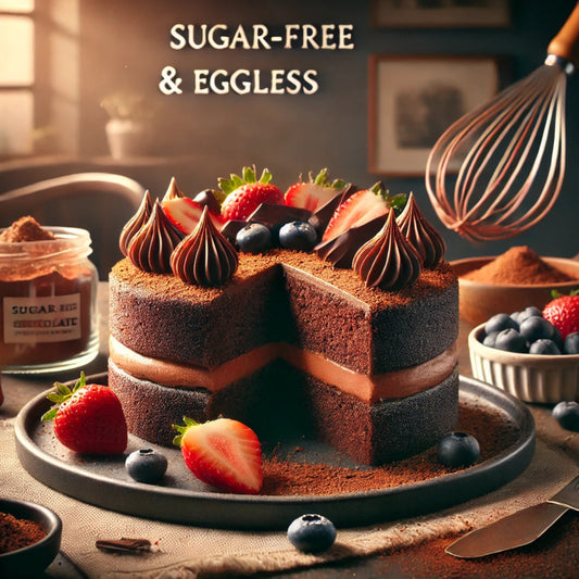 Sugar Free & Eggless Chocolate Sponge Cake Mix - BAKES 500g