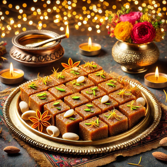 "Authentic Sugar-Free Mohanthal (500g)– No Added Sugar,Sweetened with Splenda Pure Delight!"-Indian Mithai