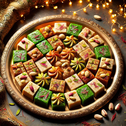 "Delicious Sugar-Free Seasonal Burfi (500g)– No Added Sugar Treat!-Indian Mithai"