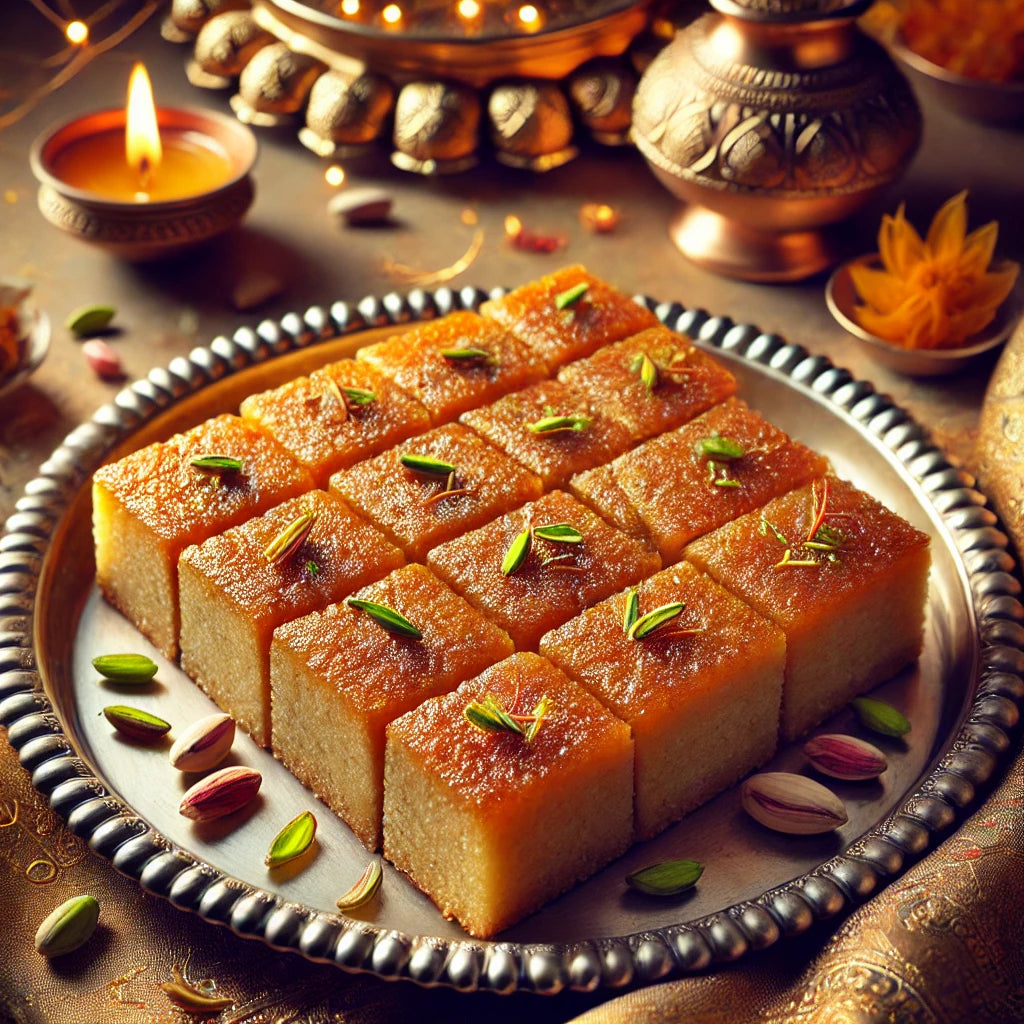 "Enjoy Sugar-Free Mawa Cake(500g)–No Added Sugar,Just Pure Bliss!-Indian Mithai"