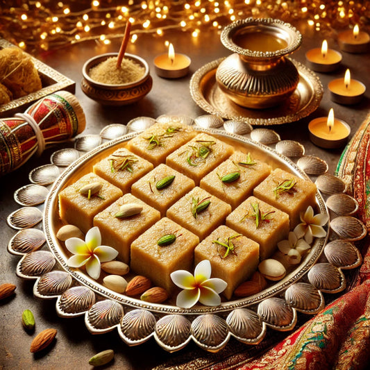 "Enjoy Sugar-Free Mawa Cake(500g)–No Added Sugar,Just Pure Bliss!-Indian Mithai"
