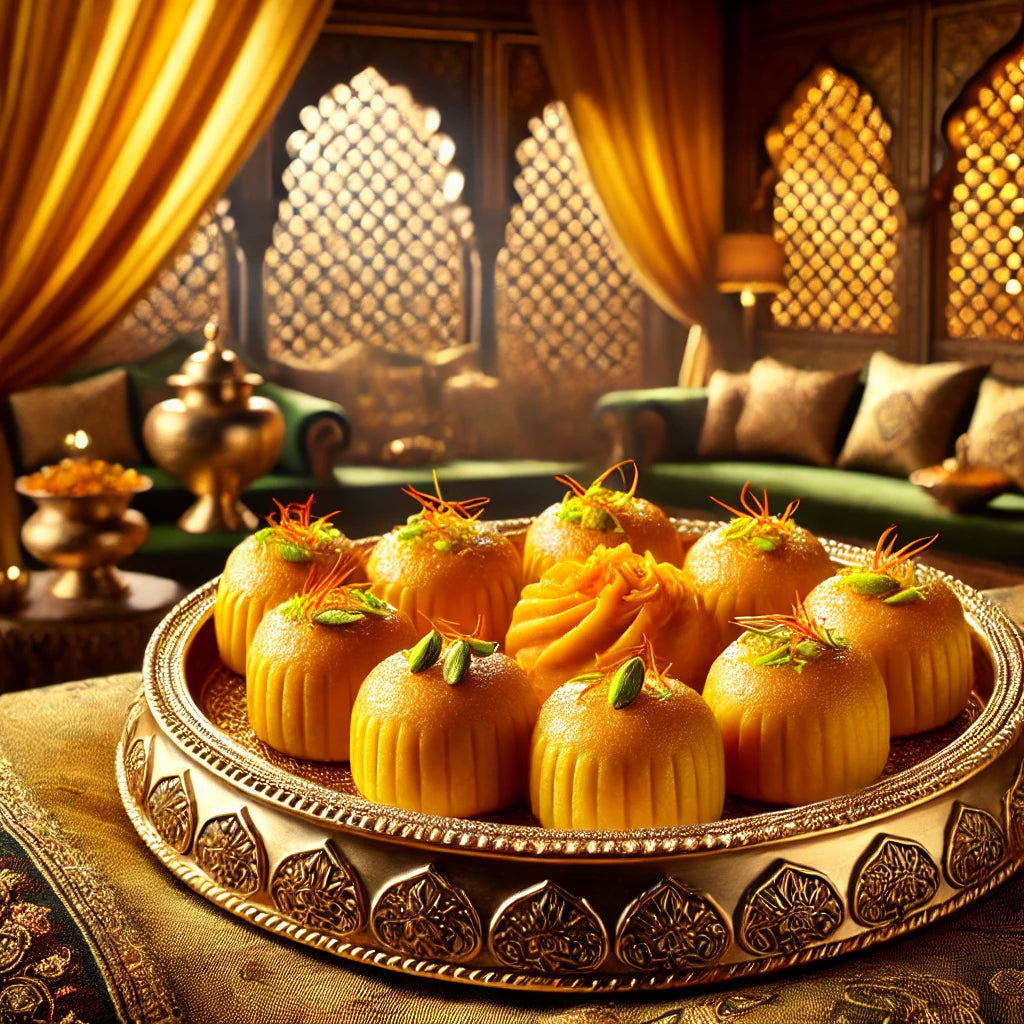 "Exquisite Sugar-Free Kesar Peda (500g) – Authentic Indian Mithai, Crafted for a Guilt-Free Indulgence!"