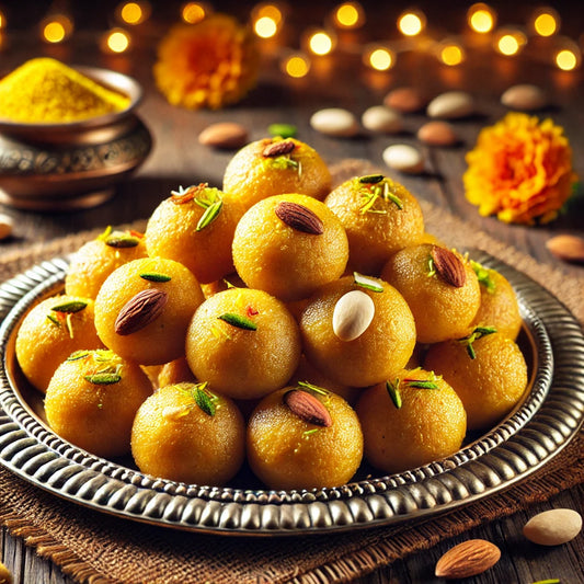 Sugar-Free Besan Laddoo(500g) | Sweetened with Splenda