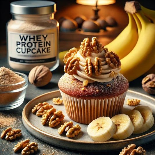 Sugar-Free & Eggless Banana Walnut Cupcake – Healthy Treat- 160g