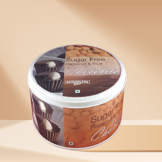 Sugar-Free Hazelnut & Fruit Dark Chocolite | No Sugar Added- 500g