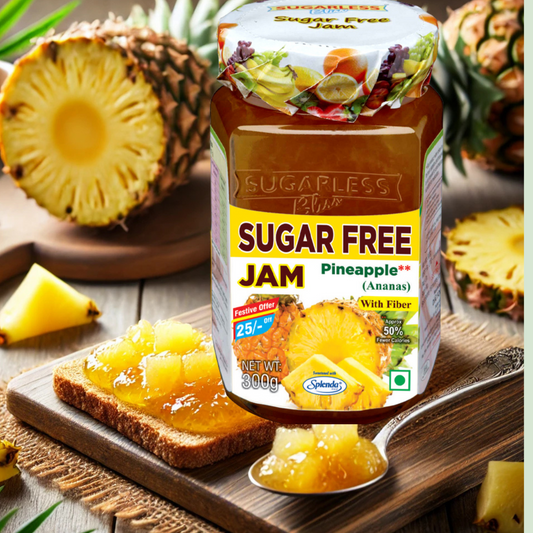 Sugar-Free Pineapple Jam | Diabetic-Friendly & High in Fiber