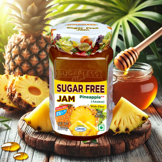 Sugar-Free Pineapple Jam | Diabetic-Friendly & High in Fiber