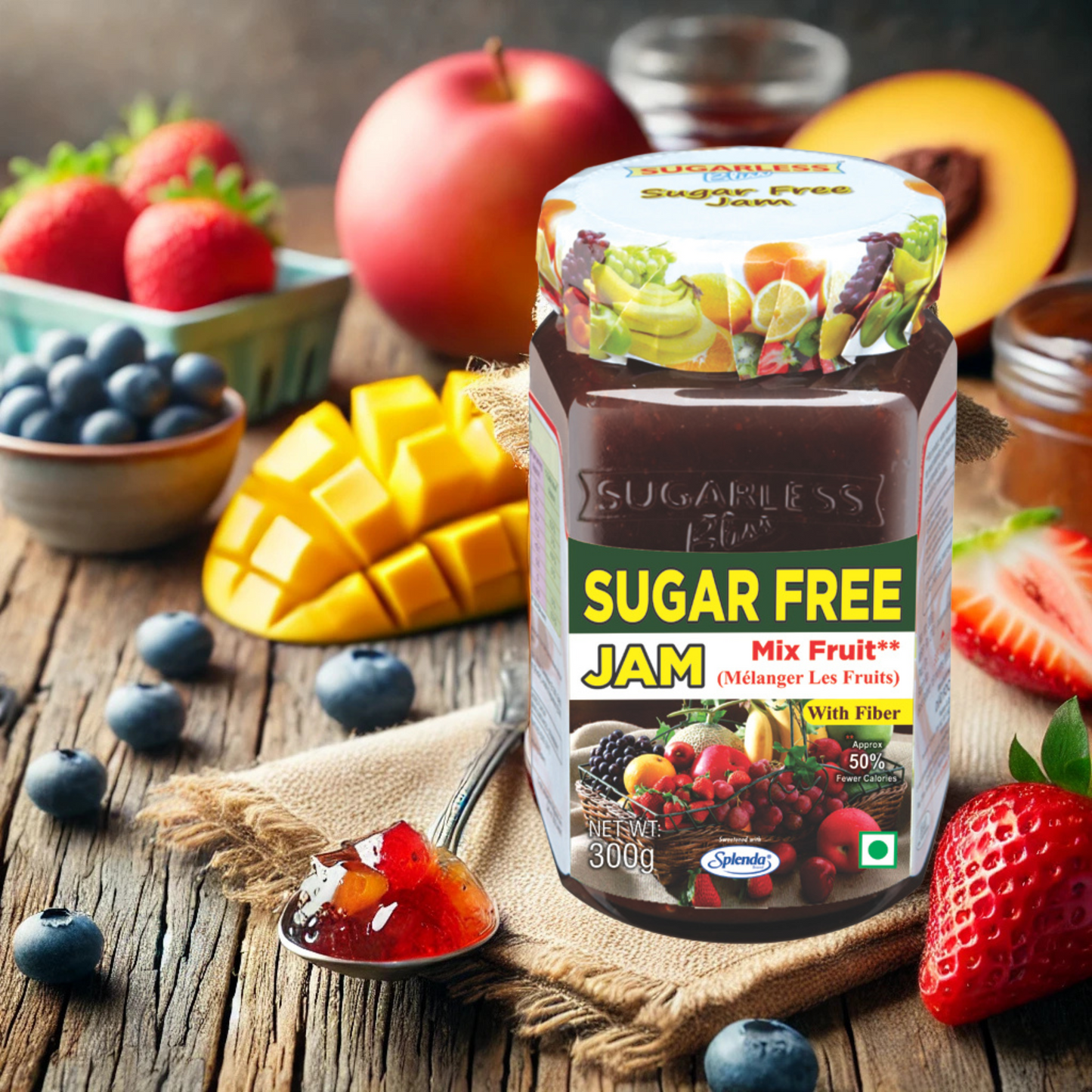 Sugar-Free Mixed Fruit Jam| Diabetic-Friendly|Splenda-Sweetened