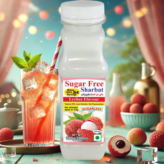 Refreshing Sugar-Free Lychee Syrup for Guilt-Free Joy"-300g