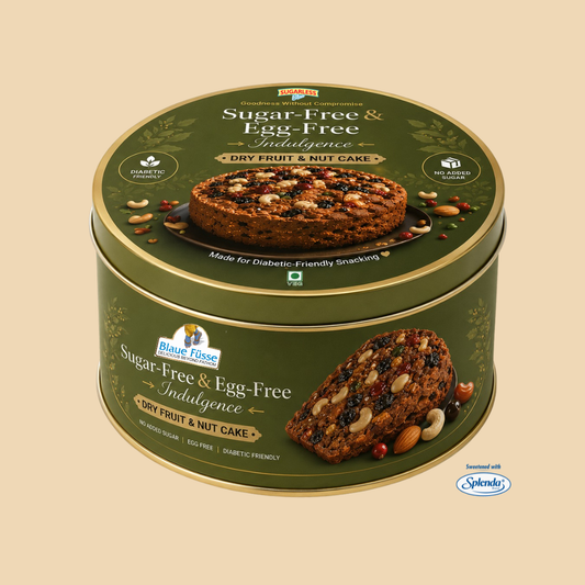 Sugar Free Eggless Global Cake (500)g - Perfect for Diabetics | Sugarless Bliss
