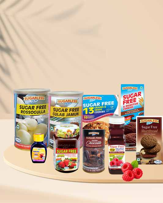 Sugar Free Premium Gift Hamper - Diabetic Friendly Gifting | Sugarless Bliss