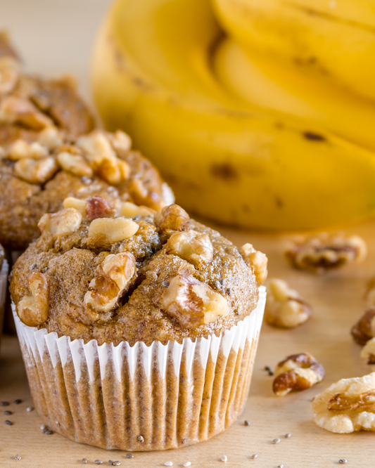 Sugar-Free & Eggless Banana Walnut Cupcake – Healthy Treat- 160g