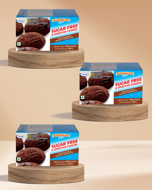 Sugar-Free & Digestive Chocolate Black Currant Pack of 3 | Sweetened with Splenda