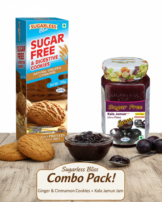 Sugar-Free Kala Jamun Jam + Ginger & Cinnamon Cookies Combo