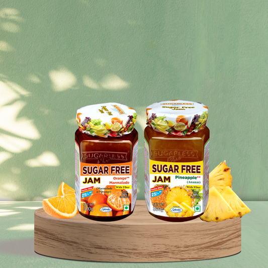 Sugar-Free Jam Twin Pack - Orange Marmalade & Pineapple Jam