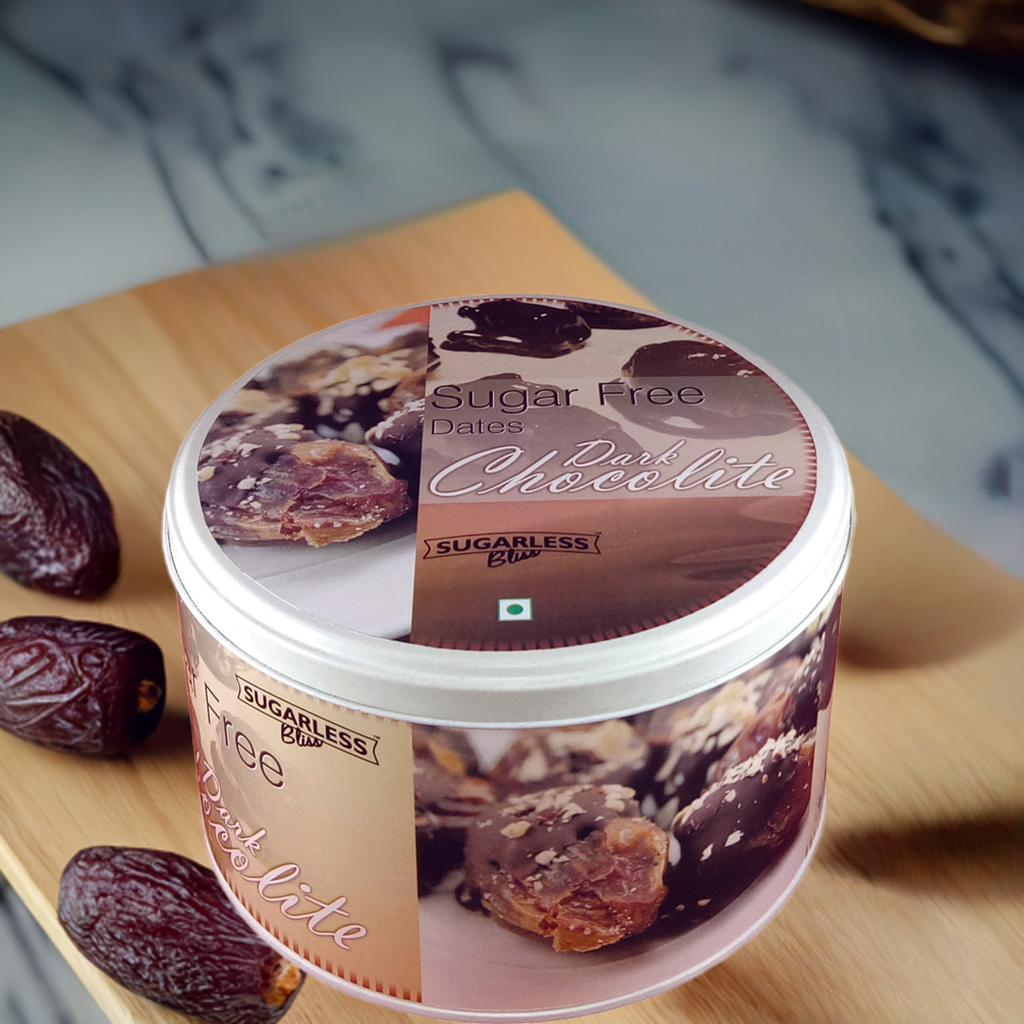 Sugar-Free Date & Hazelnut Dark Chocolite | No Sugar Added-500g