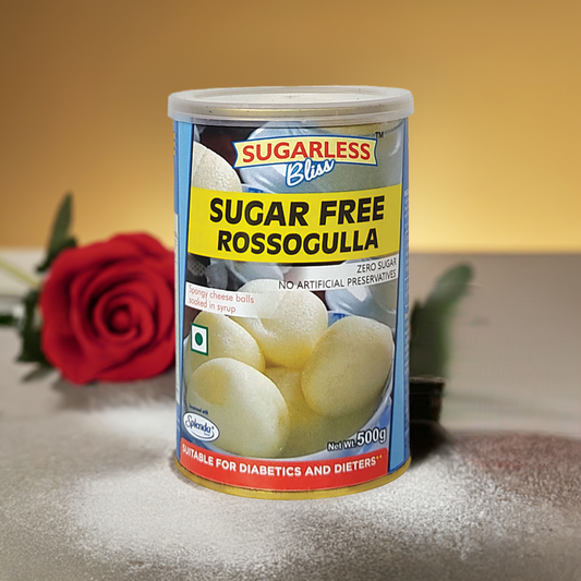 Sugar-Free Rossogulla |Splenda-Sweetened | Classic Taste, No Sugar-500g