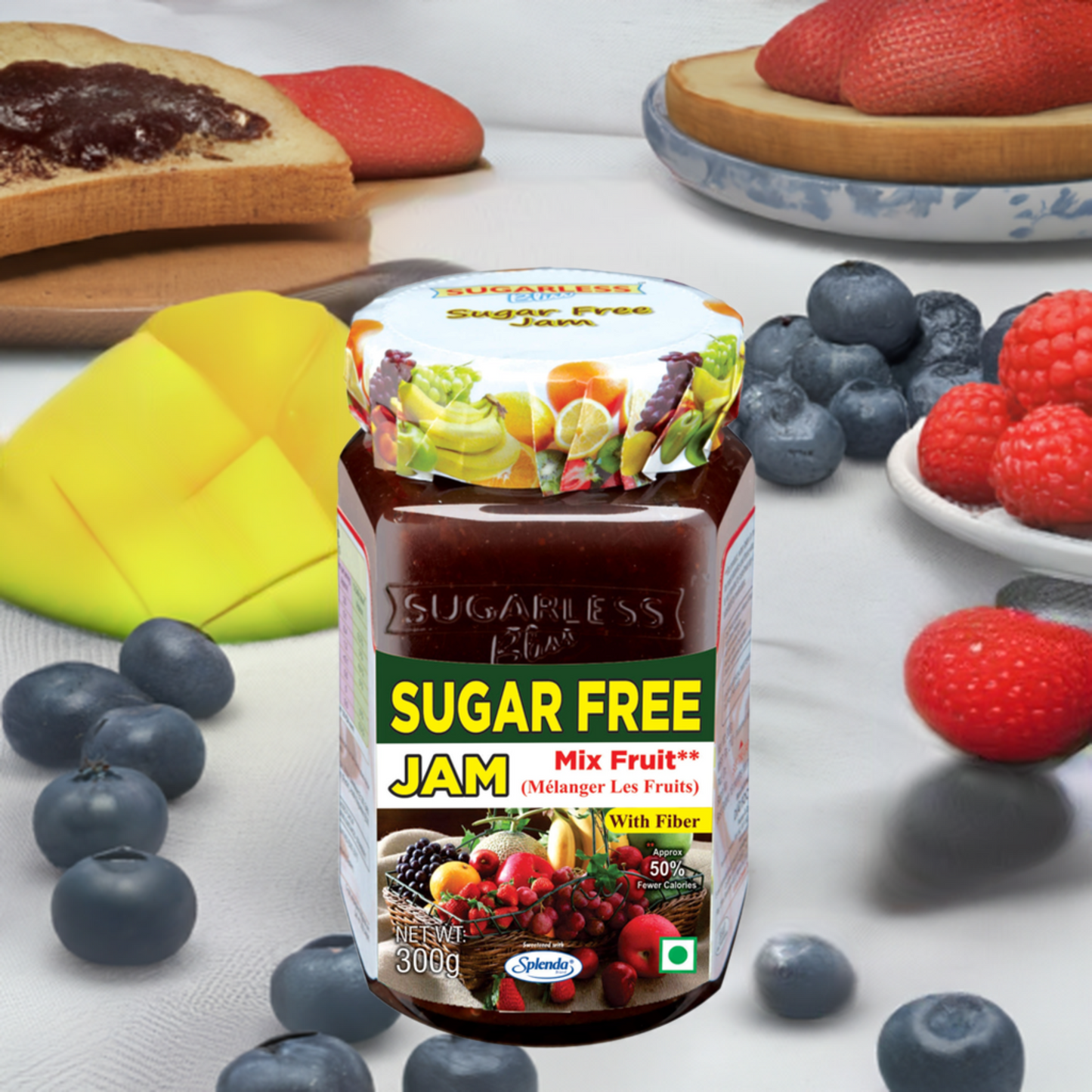 Sugar-Free Mixed Fruit Jam| Diabetic-Friendly|Splenda-Sweetened