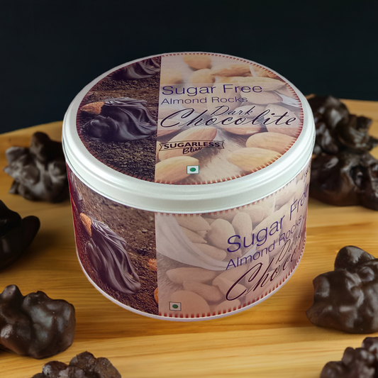 Sugar-Free Almond Rock Dark Chocolate | Sweetened with Splenda - 500g