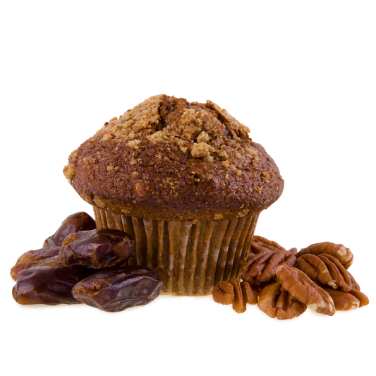 Sugar-Free Eggless Date & Walnut Cupcake - 80g-Sweetened with Splenda
