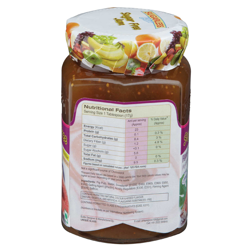 Sugar-Free Fig & Saffron Jam | High-Fiber & Diabetic Treat