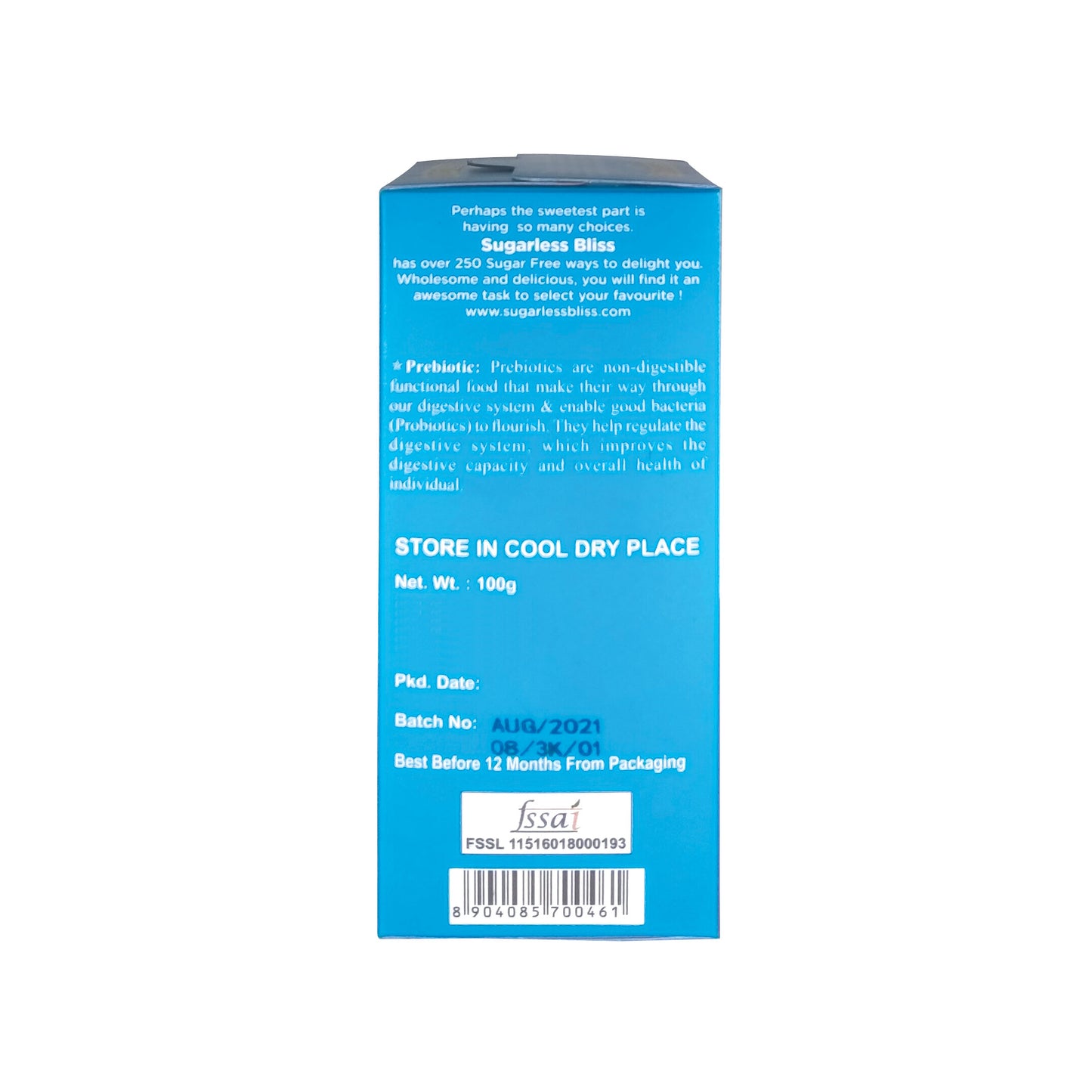 Sugar-Free & Digestive -Fig Biscotti Cookies-100g | Sweetened with Splenda