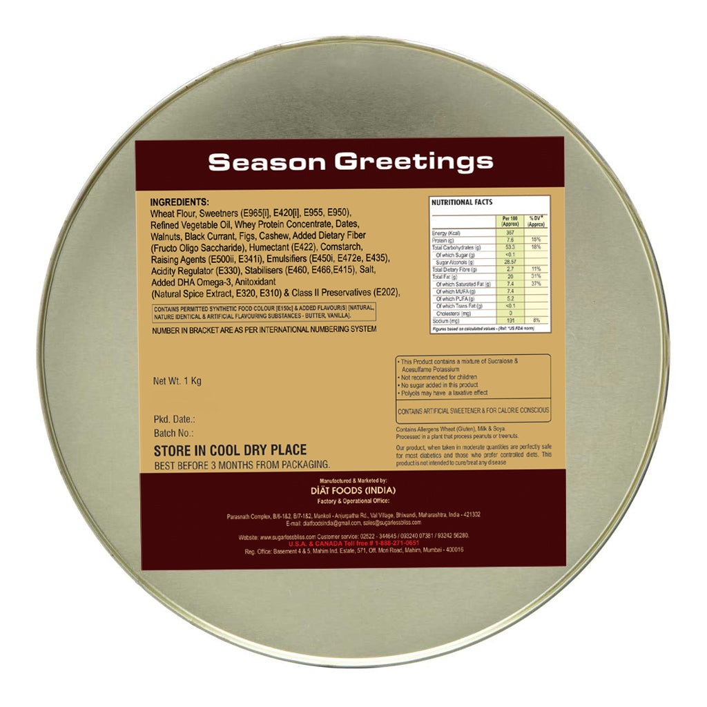 "Eggless Sugar-Free Global Cake – Perfect for Diabetics !"-500GM