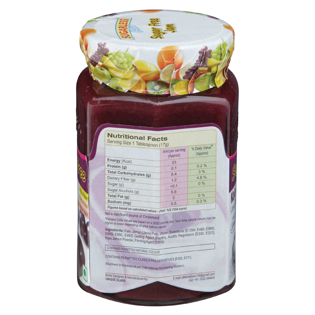 Sugar Free Kala Jamun Jam | Rich in Fiber,Splenda Sweetened