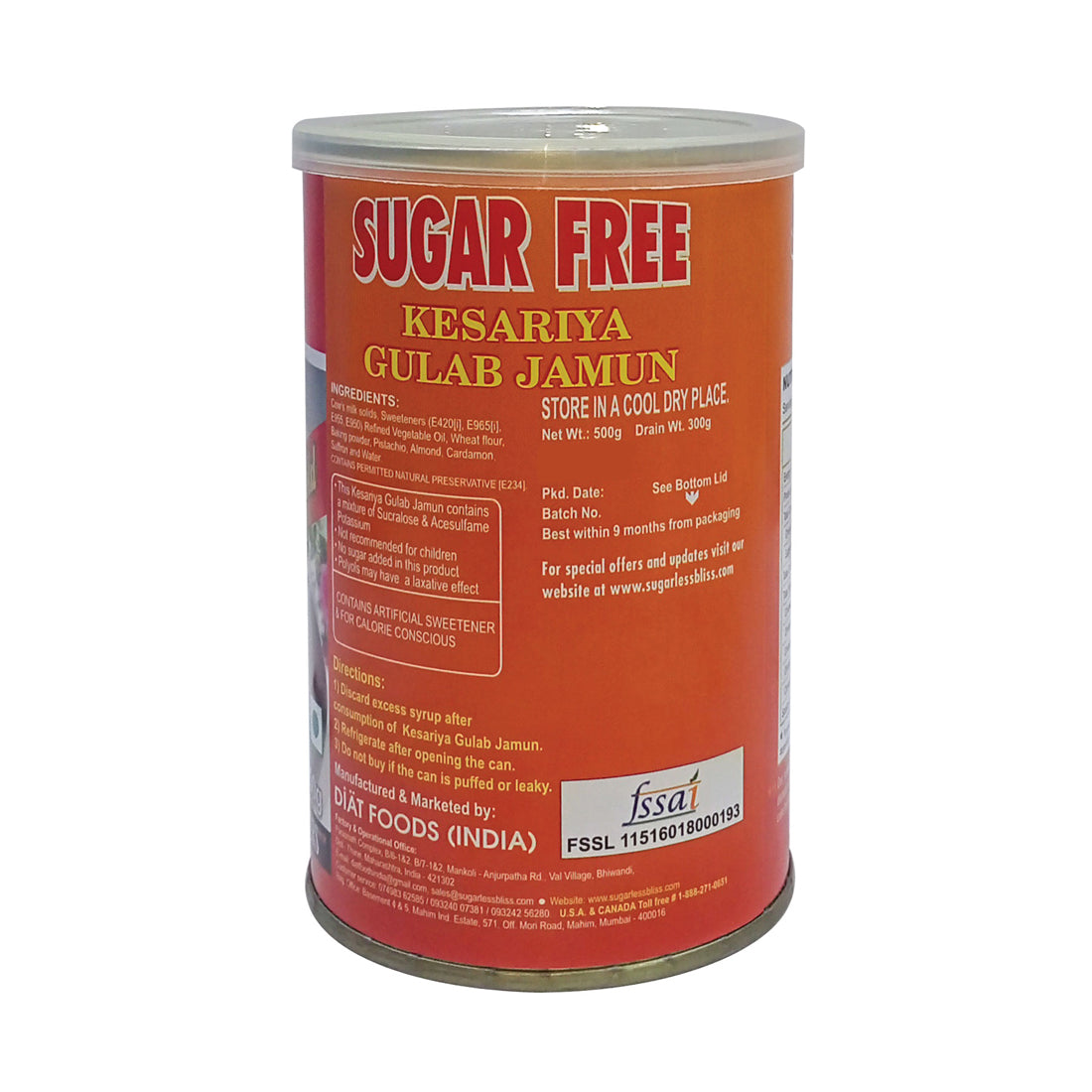 Sugar free kesariya gulab jamun