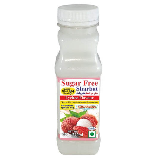 Sugar Free Sharbat (Syrup) Lychee Flavour