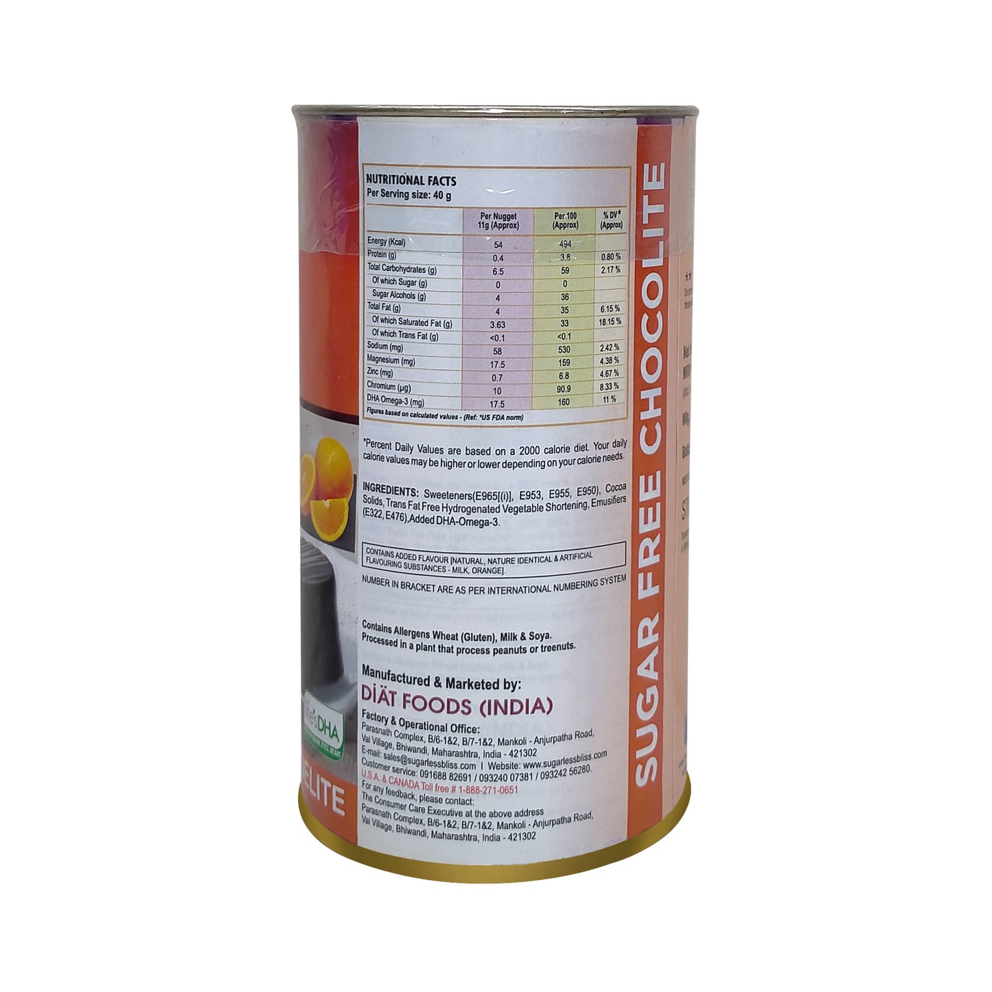 Sugar-Free Dark Chocolite-Orange Delight |Splenda Sweetened