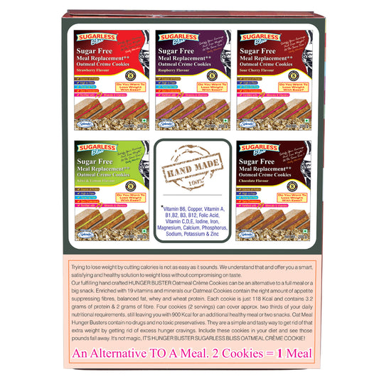 Sugar Free Oatmeal Creme Cookies - Sour Cherry (Alternate to A Meal 2 Cookies=1 Meal