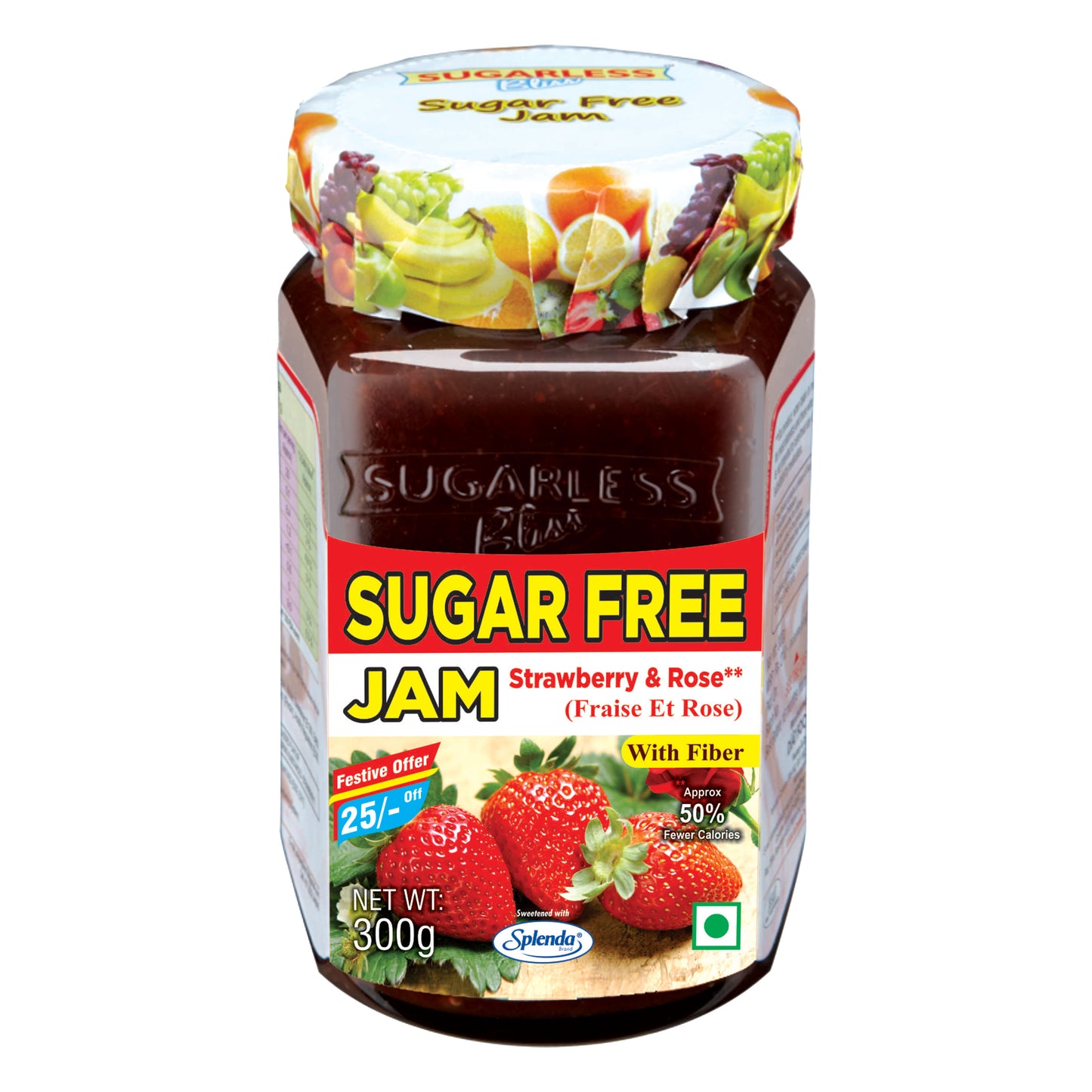 Sugar-Free Strawberry & Rose Jam | Diabetic Splenda Sweetened