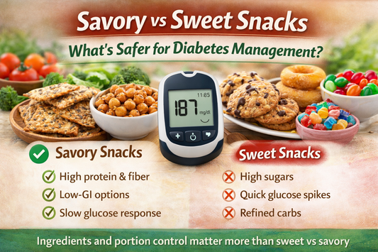 Savory vs Sweet Snacks: Safer Choices for Diabetes Control