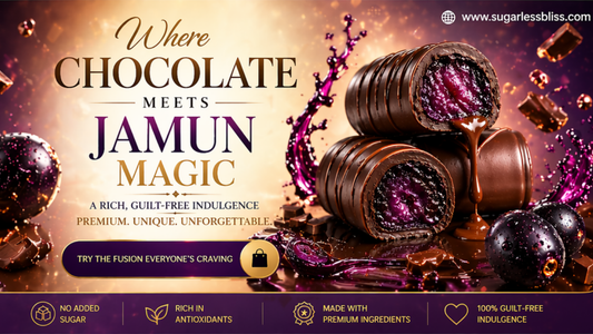 Jamun Chocolate Sugar Free Healthy Chocolate for Diabetics | Sugarless Bliss