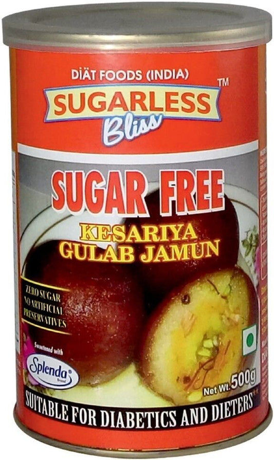 Sugar Free Kesariya Gulab Jamun Suitable for Dieters & Diabetics | 500g | Sugarless Bliss