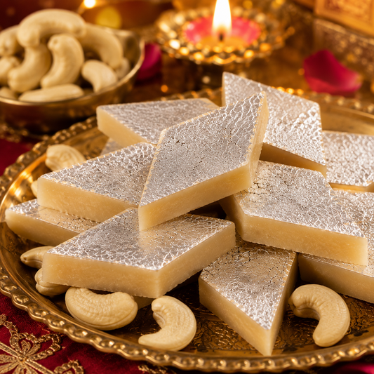 Kaju Katli Premium Traditional Indian Mithai with Cashews & Sugar | 500g | Sugarless Bliss