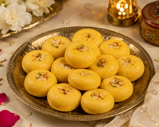 Sugar Kesar Peda Traditional Indian Mithai | 500g | Sugarless Bliss