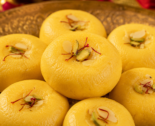 Sugar Kesar Peda Traditional Indian Mithai | 500g | Sugarless Bliss